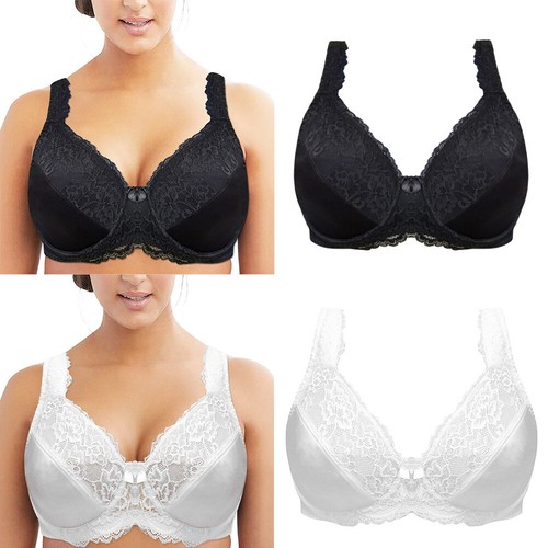 Soft lace cup - lace, black