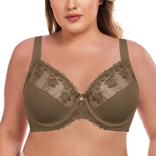 Brown white beige underwired - brown&white&beige,